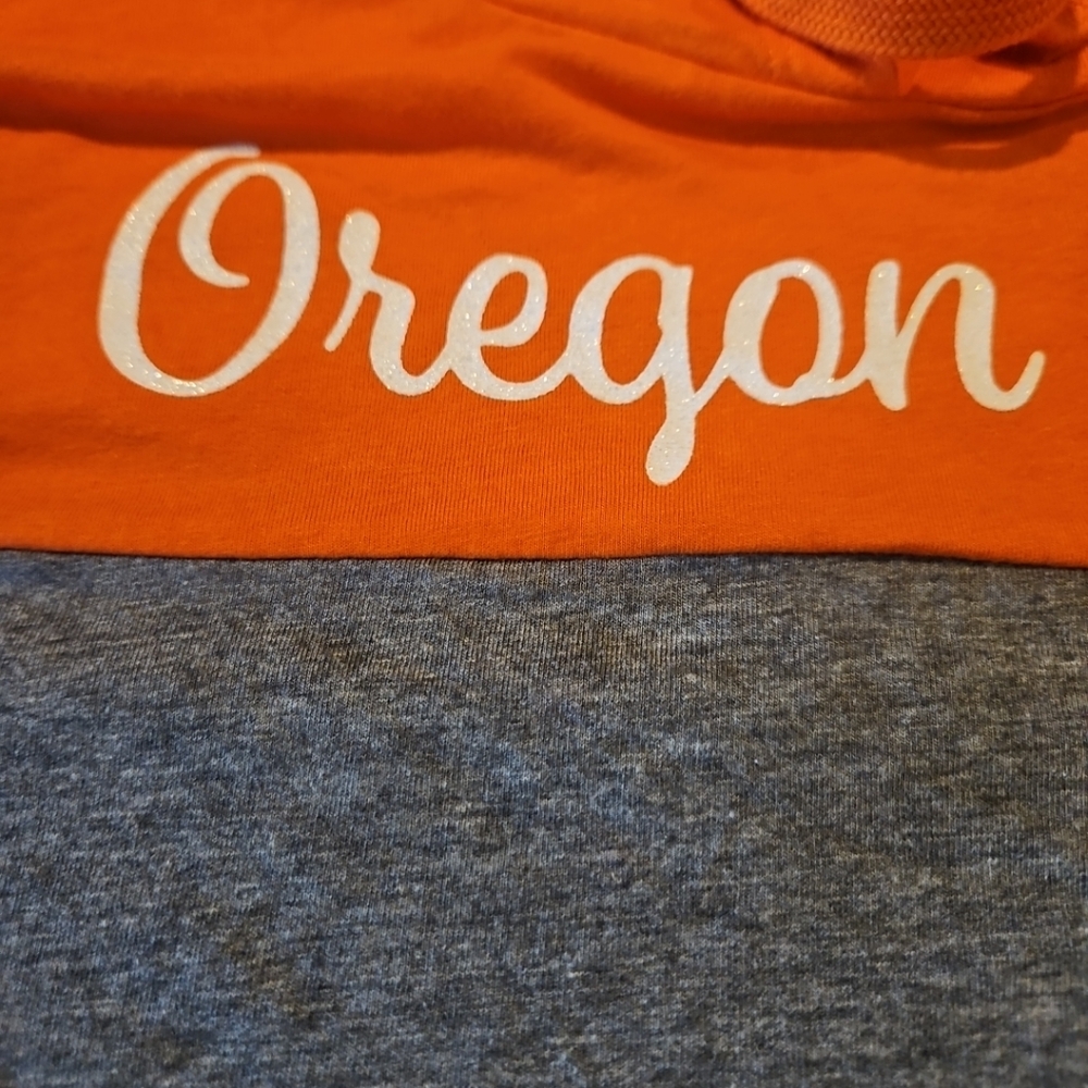 Oregon State Beavers Hoodie Sweatshirt Womens Large‎ Orange V-Neck Captivating - Picture 3 of 7